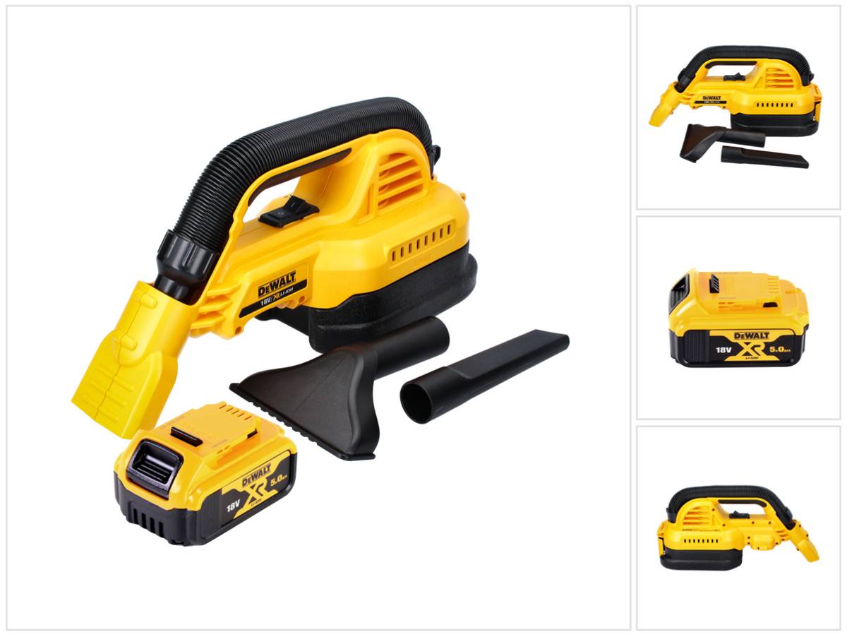 DeWalt DCV 517 Akku Handstaubsauger 18 V 1,9 L + 1x Akku 5,0 Ah - ohne Ladegerät