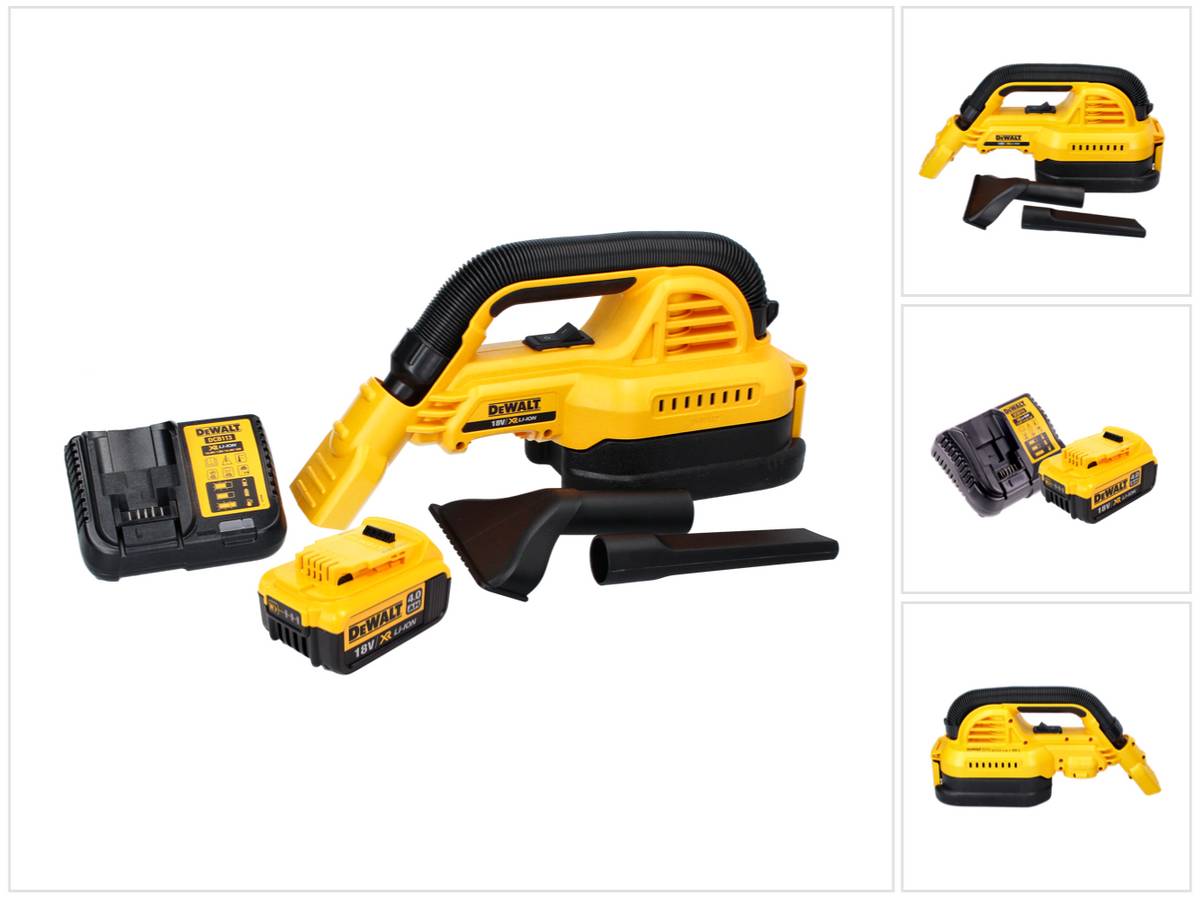 DeWalt DCV 517 M1 Akku Handstaubsauger 18 V 1,9 L + 1x Akku 4,0 Ah + Ladegerät