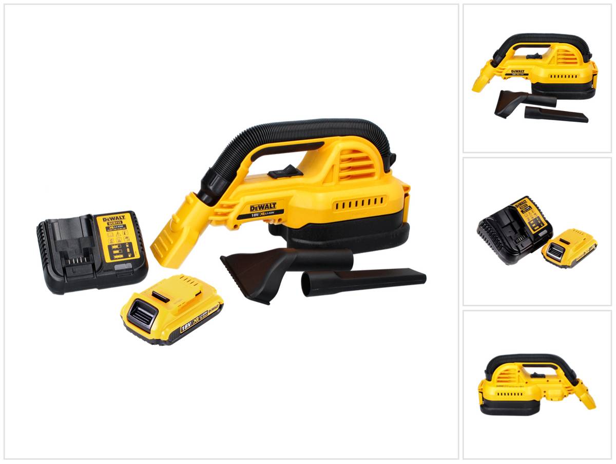 DeWalt DCV 517 D1 Akku Handstaubsauger 18 V 1,9 L + 1x Akku 2,0 Ah + Ladegerät