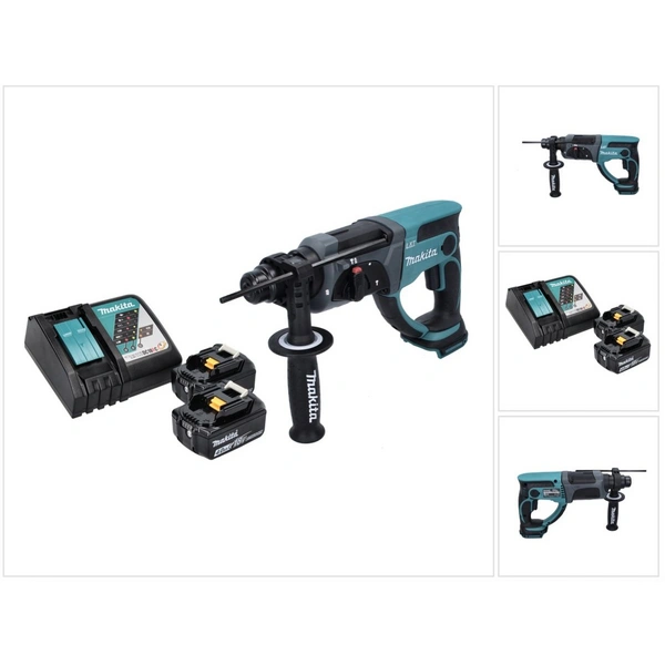 Makita DHR 202 RM Akku Kombihammer 18 V 2,0 J SDS Plus + 2x Akku 4,0 Ah + Ladegerät Makita DHR 202 RM Akku Kombihammer 18 V 2,0 J SDS Plus + 2x Akku 4,0 Ah + Ladegerät