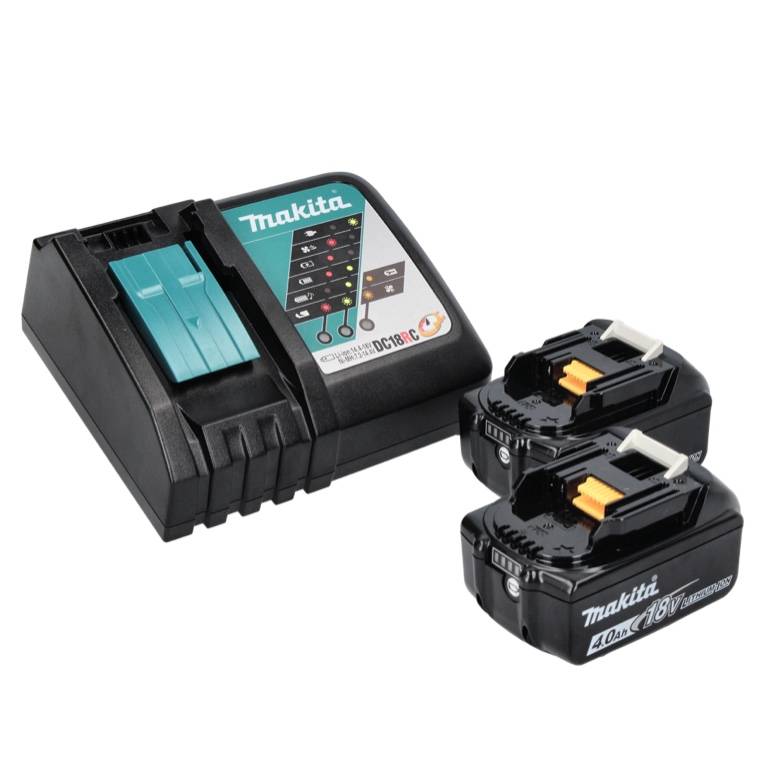 Makita DDF 487 RMJ Akku Bohrschrauber 18 V 40 Nm Brushless + 2x Akku 4,0 Ah + Ladegerät + Makpac