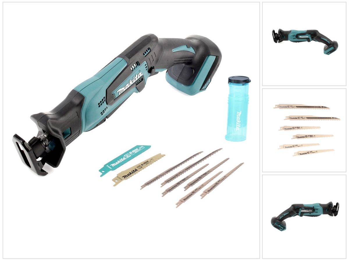 Makita DJR 183 Z Akku Reciprosäge Säbelsäge 18 V + Sägeblattsortiment 6 tlg. - ohne Akku, ohne Ladegerät