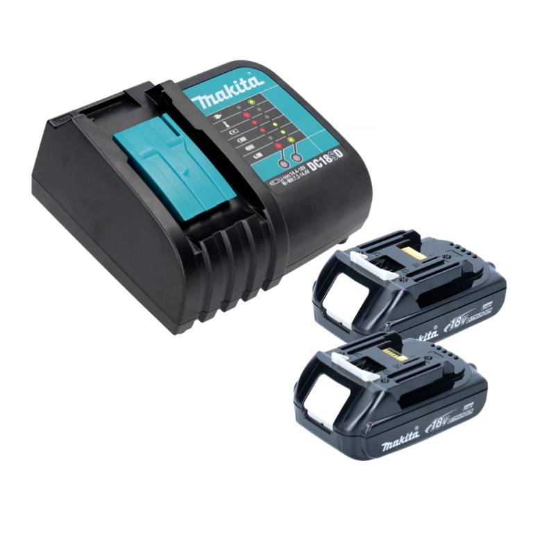 Makita DHP 453 SY Akku Schlagbohrschrauber 18 V 42 Nm + 2x Akku 1,3 Ah + Ladegerät