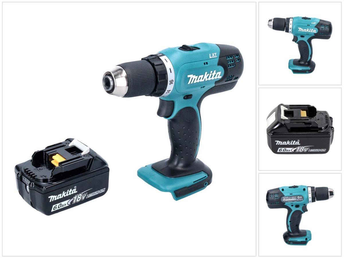 Makita DDF 453 G1 Akku Bohrschrauber 18 V 42 Nm + 1x Akku 6,0 Ah - ohne Ladegerät