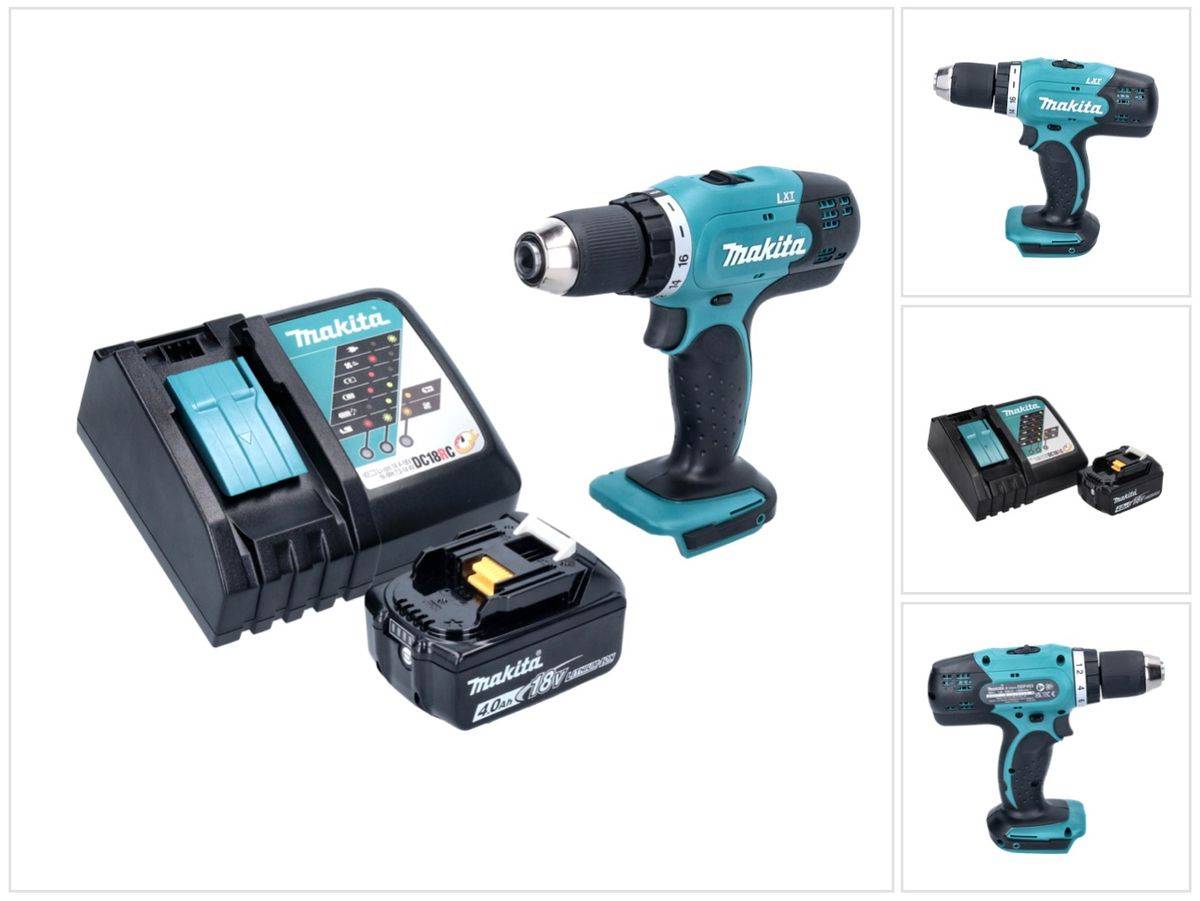Makita DDF 453 RM1 Akku Bohrschrauber 18 V 42 Nm + 1x Akku 4,0 Ah + Ladegerät