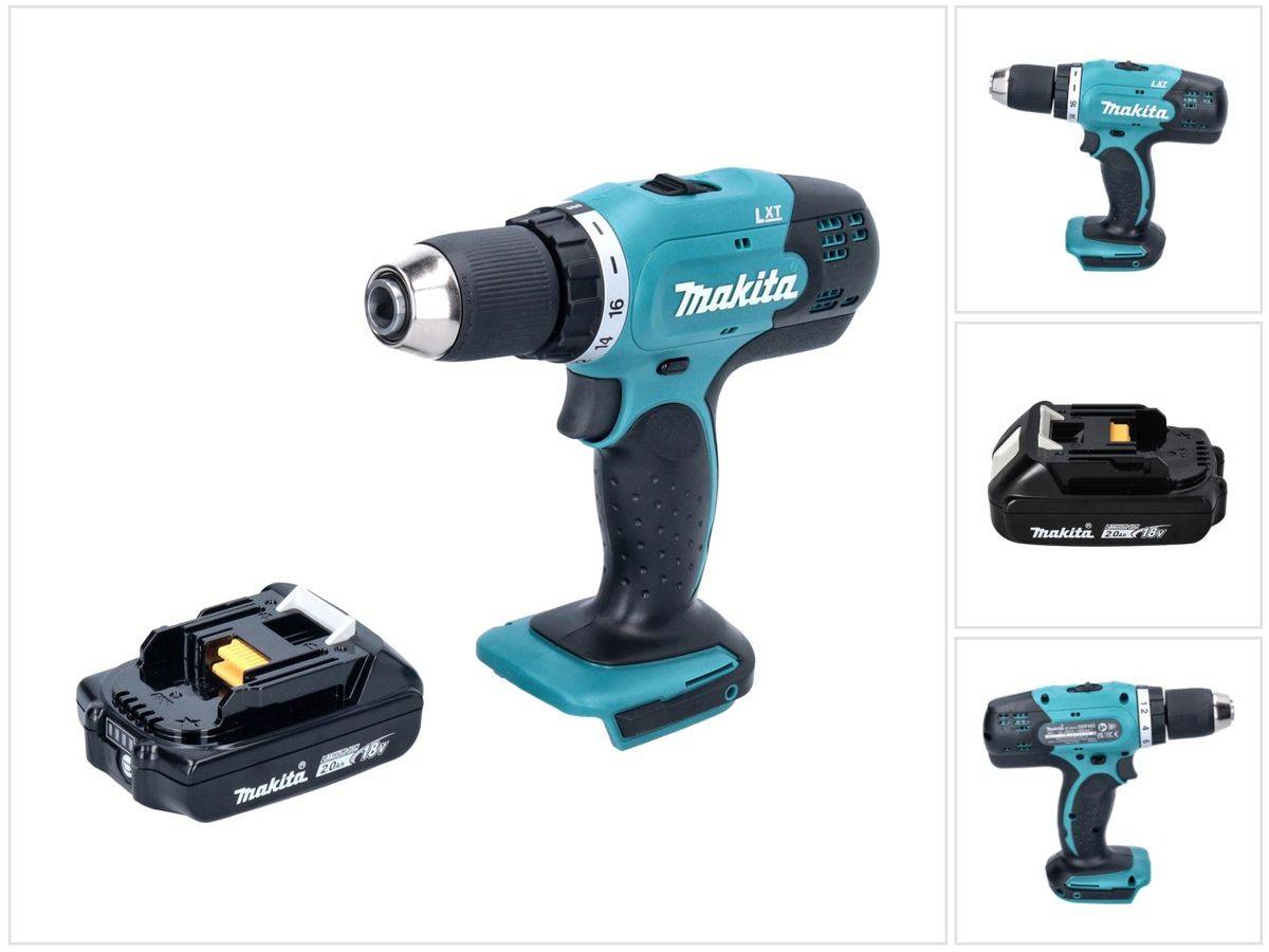 Makita DDF 453 A1 Akku Bohrschrauber 18 V 42 Nm + 1x Akku 2,0 Ah - ohne Ladegerät