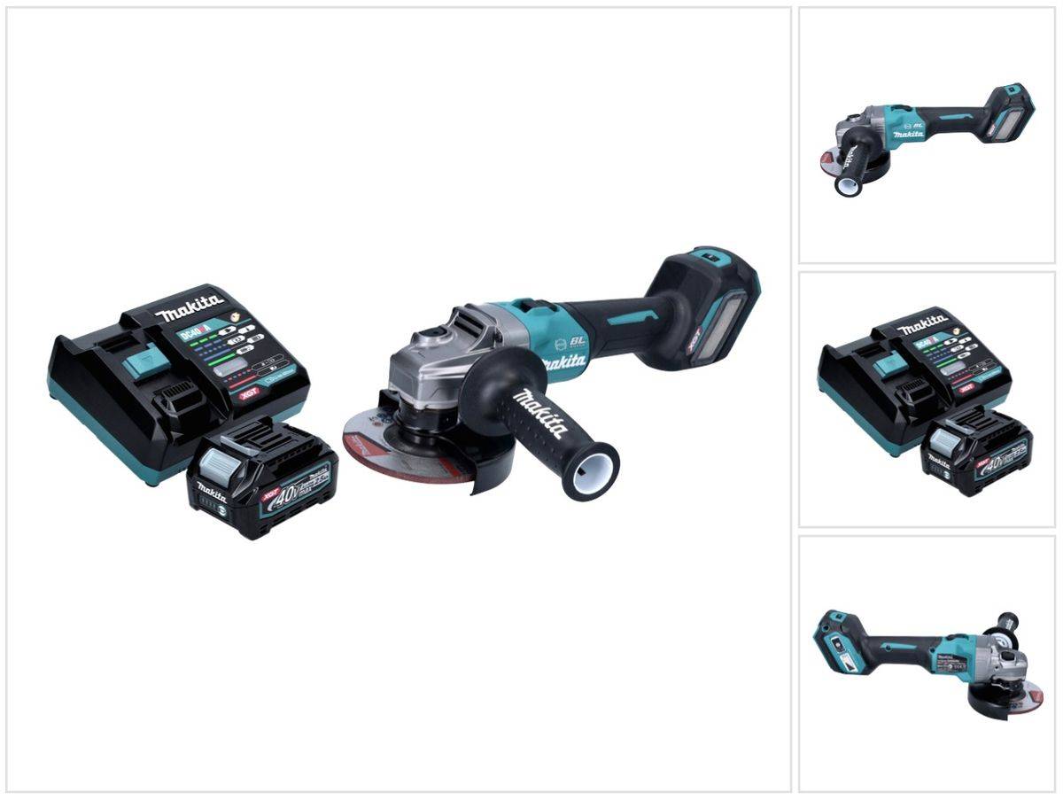 Makita GA 023 GD1 Akku Winkelschleifer 40 V max. 125 mm Brushless XGT + 1x Akku 2,5 Ah + Ladegerät