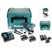 Makita DRT 50 RTJ Akku Multifunktionsfräse 18V Brushless + 2x Akku 5,0Ah + Ladegerät + Makpac Makita DRT 50 RTJ Akku Multifunktionsfräse 18V Brushless + 2x Akku 5,0Ah + Ladegerät + Makpac