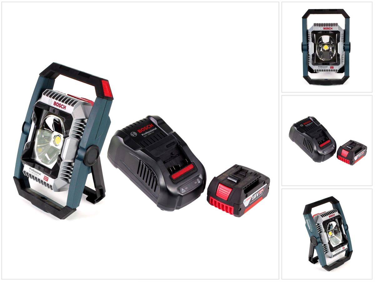 Bosch GLI 18V-2200 C Akku Lampe 18V 2200lm Bluetooth ( 0601446501 ) + 1x 5,0 Ah Akku + Ladegerät