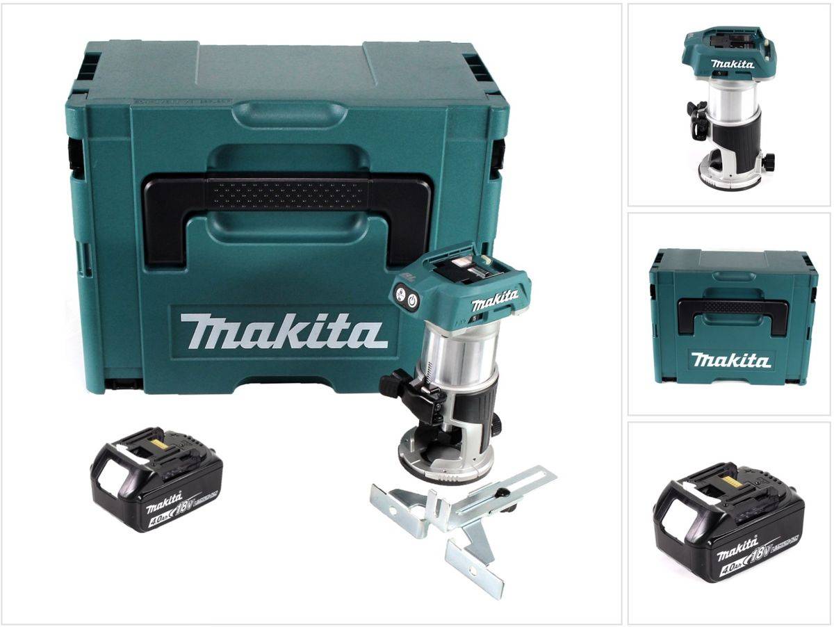 Makita DRT 50 M1J Akku Multifunktionsfräse brushless 18V + 1x Akku 4,0 Ah im Makpac 3 - ohne Ladegerät