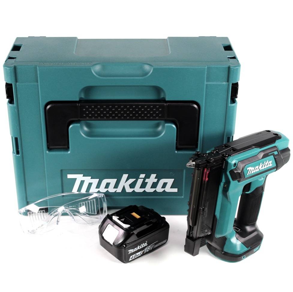 Makita DPT 353 M1J 18 V Li-Ion Akku Pintacker im Makpac + 1 x 4,0 Ah Akku - ohne Ladegerät