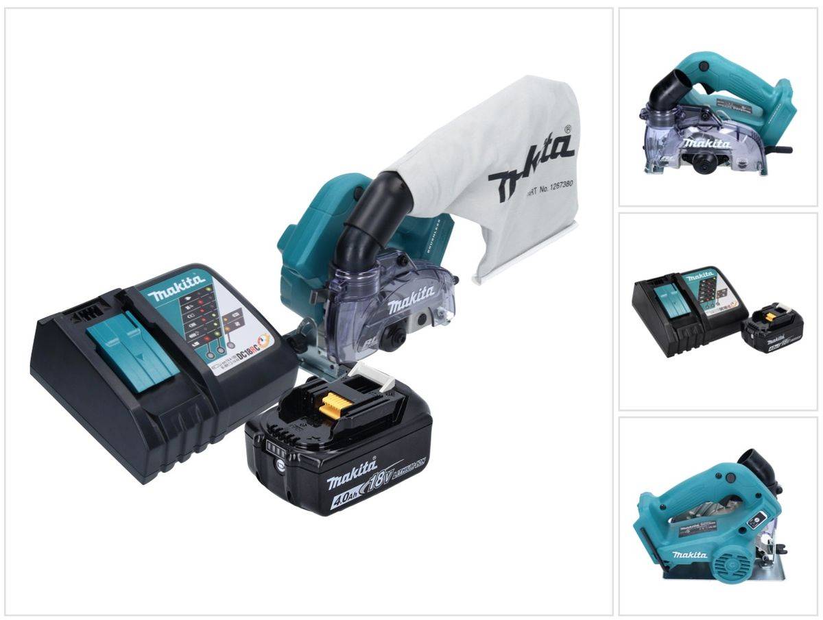 Makita DCC 500 RM1 Akku Diamantschneider 18 V 125 mm Brushless + 1x Akku 4,0 Ah + Ladegerät
