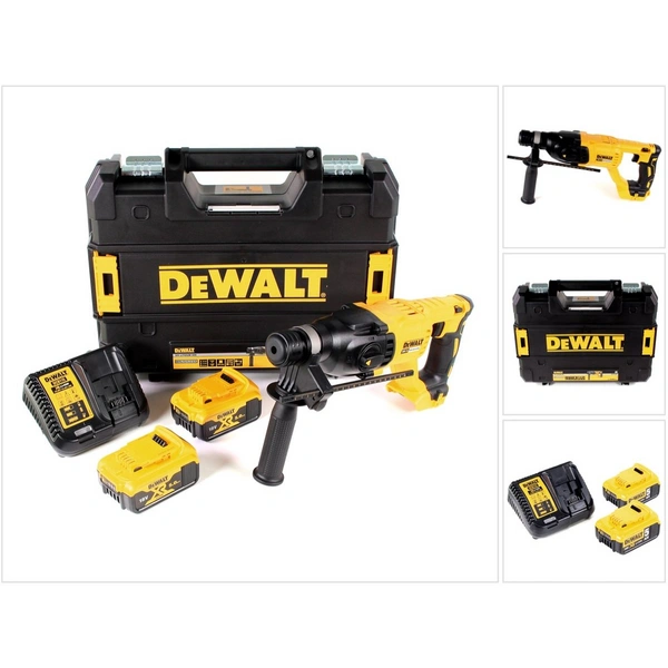 DeWalt DCH 133 P2 Akku Kombihammer 18V 2,6J SDS plus Brushless + 2x Akku 5,0Ah + Ladegerät + TSTAK DeWalt DCH 133 P2 Akku Kombihammer 18V 2,6J SDS plus Brushless + 2x Akku 5,0Ah + Ladegerät + TSTAK