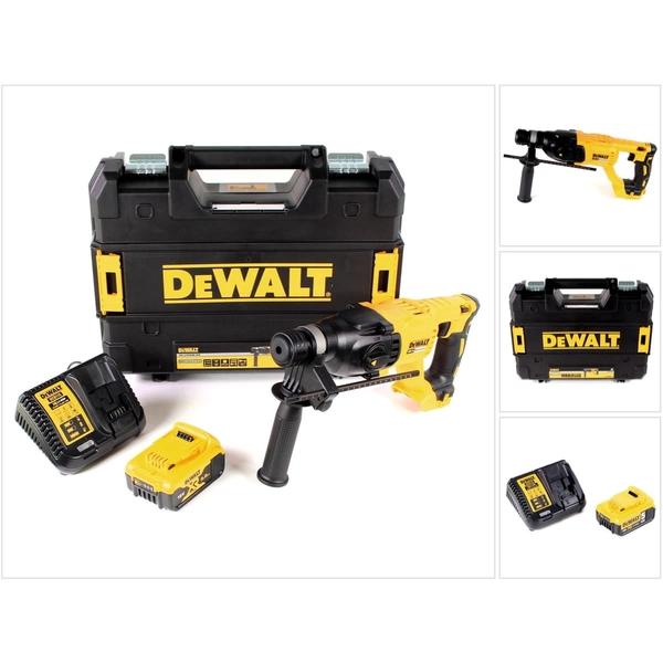 DeWalt DCH 133 P1 Akku Kombihammer 18V 2,6J SDS plus Brushless + 1x Akku 5,0Ah + Ladegerät + TSTAK DeWalt DCH 133 P1 Akku Kombihammer 18V 2,6J SDS plus Brushless + 1x Akku 5,0Ah + Ladegerät + TSTAK