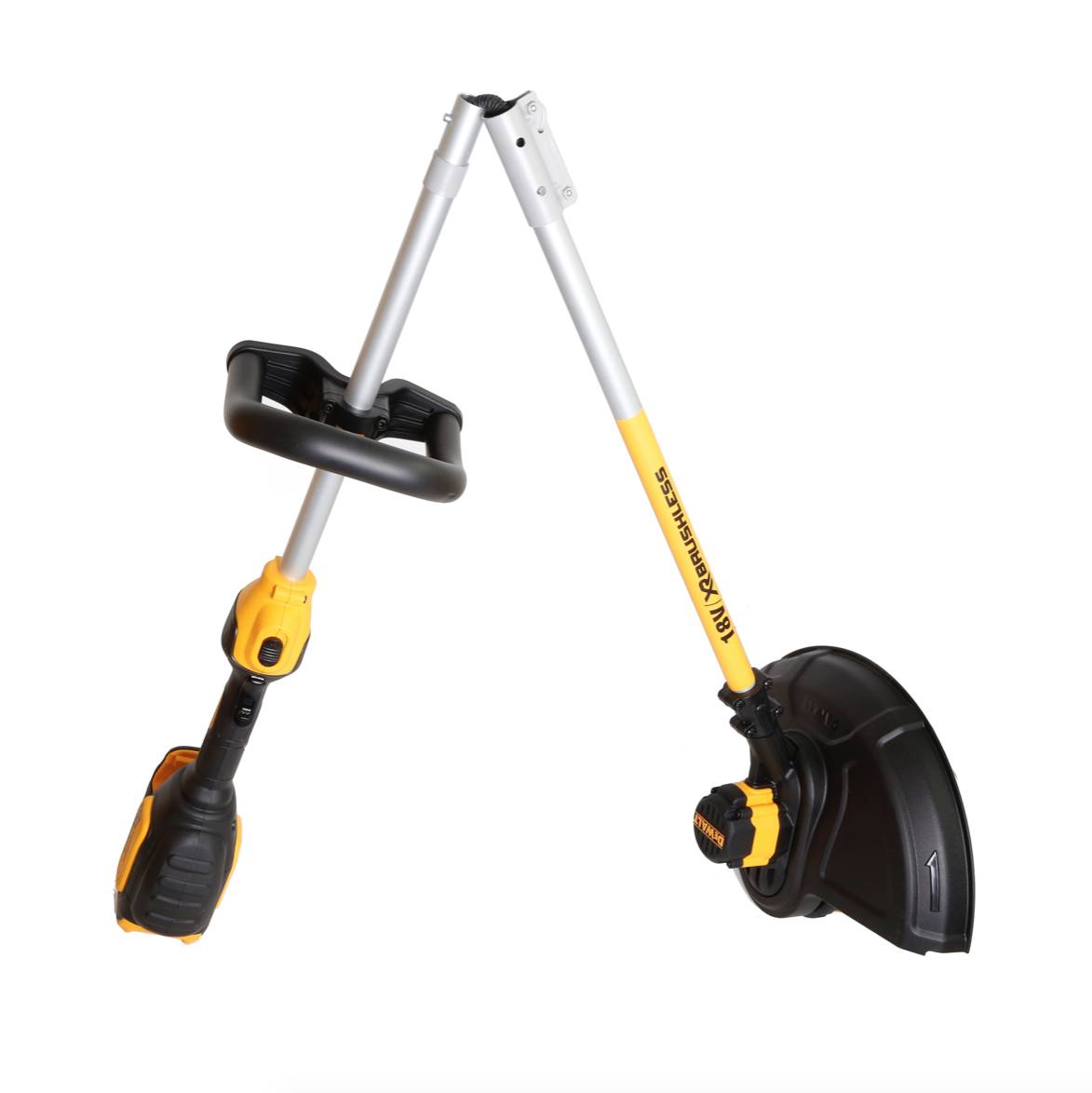 Dewalt DCM 561 PBS 18 V Brushless Li-Ion Akku Rasentrimmer mit geteilter Welle + 2x DCB 182 18V - 4 Ah Li-Ion Akku + DCB 113 Ladegerät