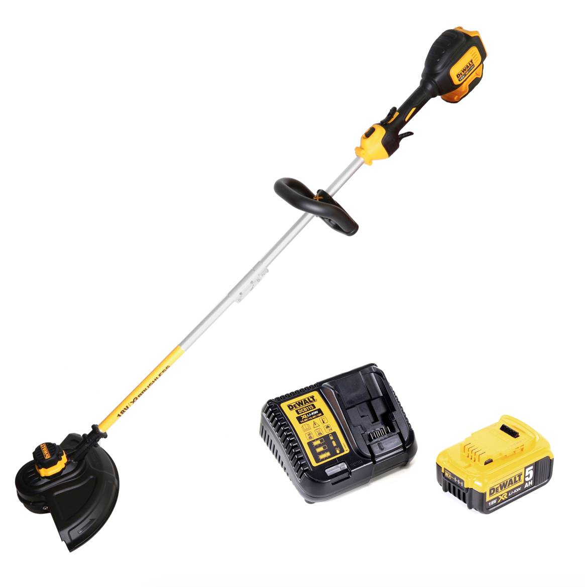 Dewalt DCM 561 PBS Akku Rasentrimmer 18V Brushless + 1x Akku 5,0Ah + Ladegerät