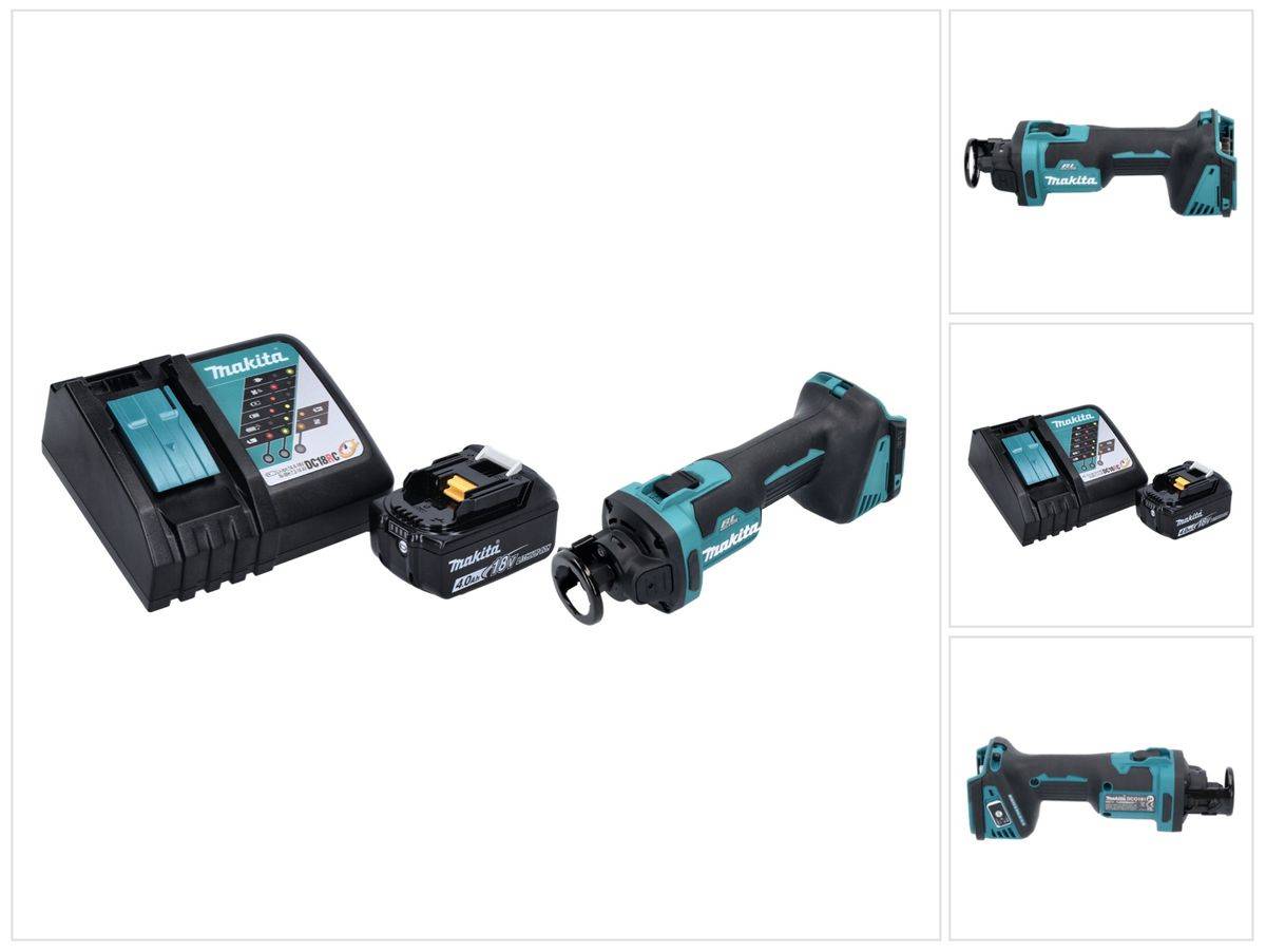 Makita DCO 181 RM1 Akku Rotationsschneider 18 V 32000 U/min Brushless + 1x Akku 4,0 Ah + Ladegerät