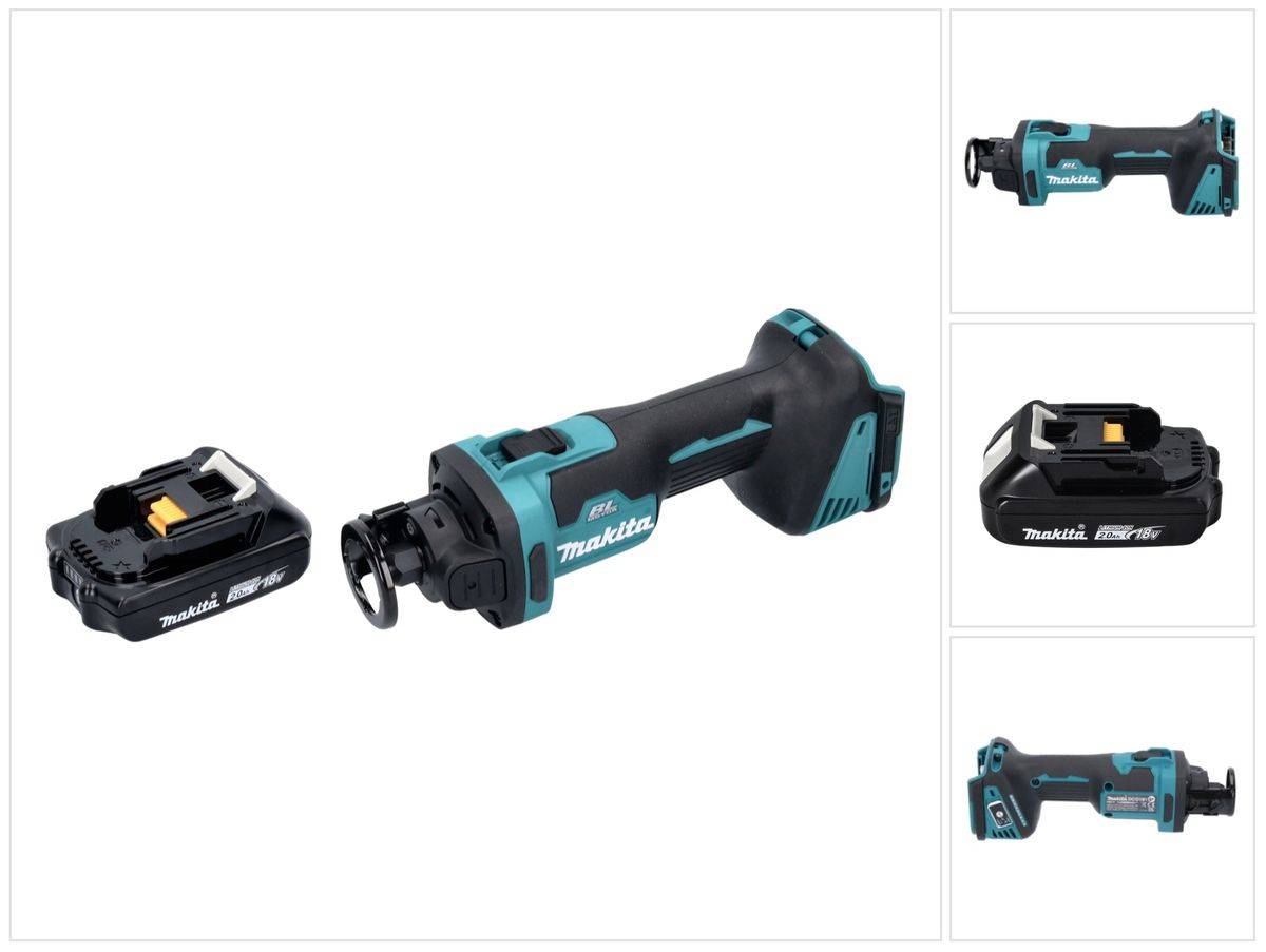 Makita DCO 181 A1 Akku Rotationsschneider 18 V 32000 U/min Brushless + 1x Akku 2,0 Ah - ohne Ladegerät