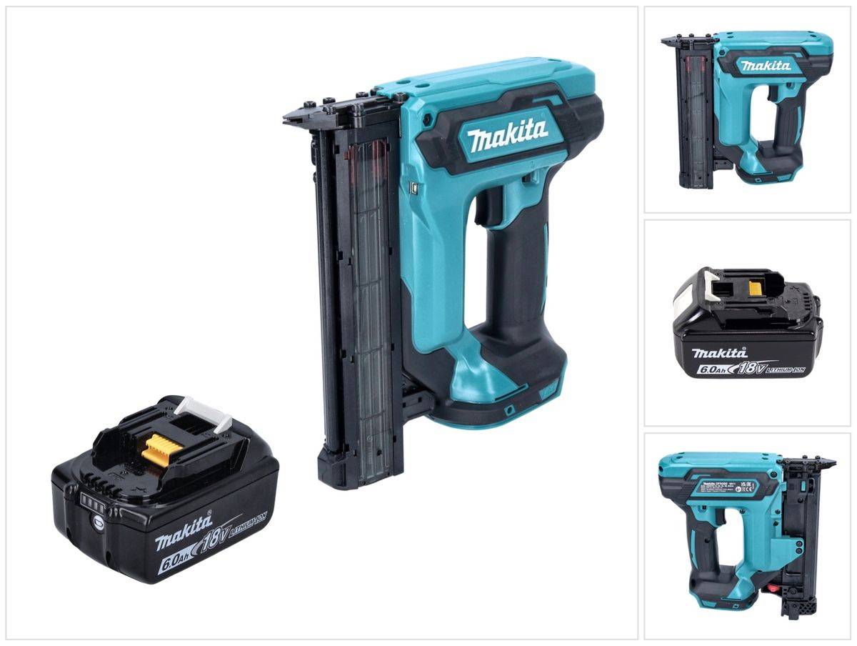 Makita DFN 350 G1 Akku Stauchkopfnagler 18 V 15 - 35 mm + 1x Akku 6,0 Ah - ohne Ladegerät