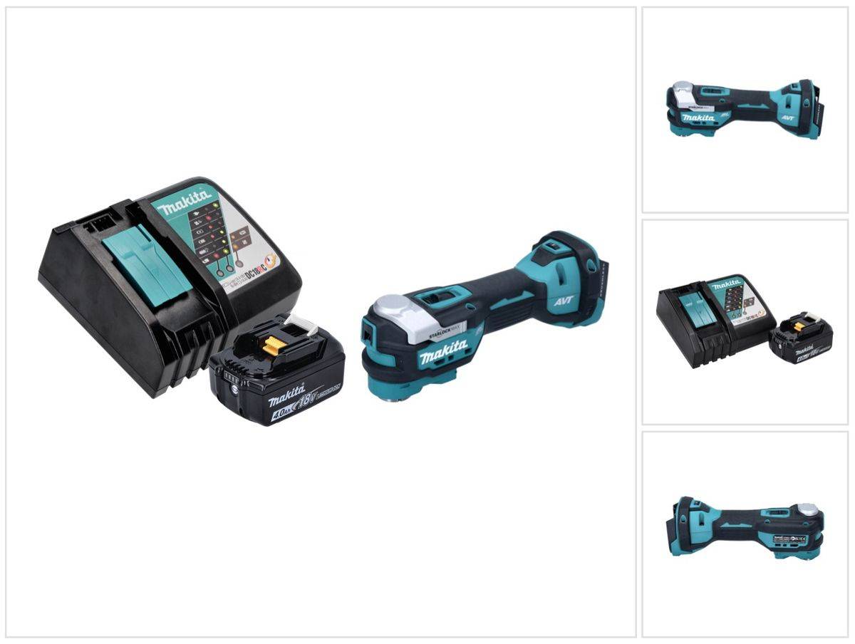 Makita DTM 52 RM1 Akku Multifunktionswerkzeug 18 V Starlock Max Brushless + 1x Akku 4,0 Ah + Ladegerät