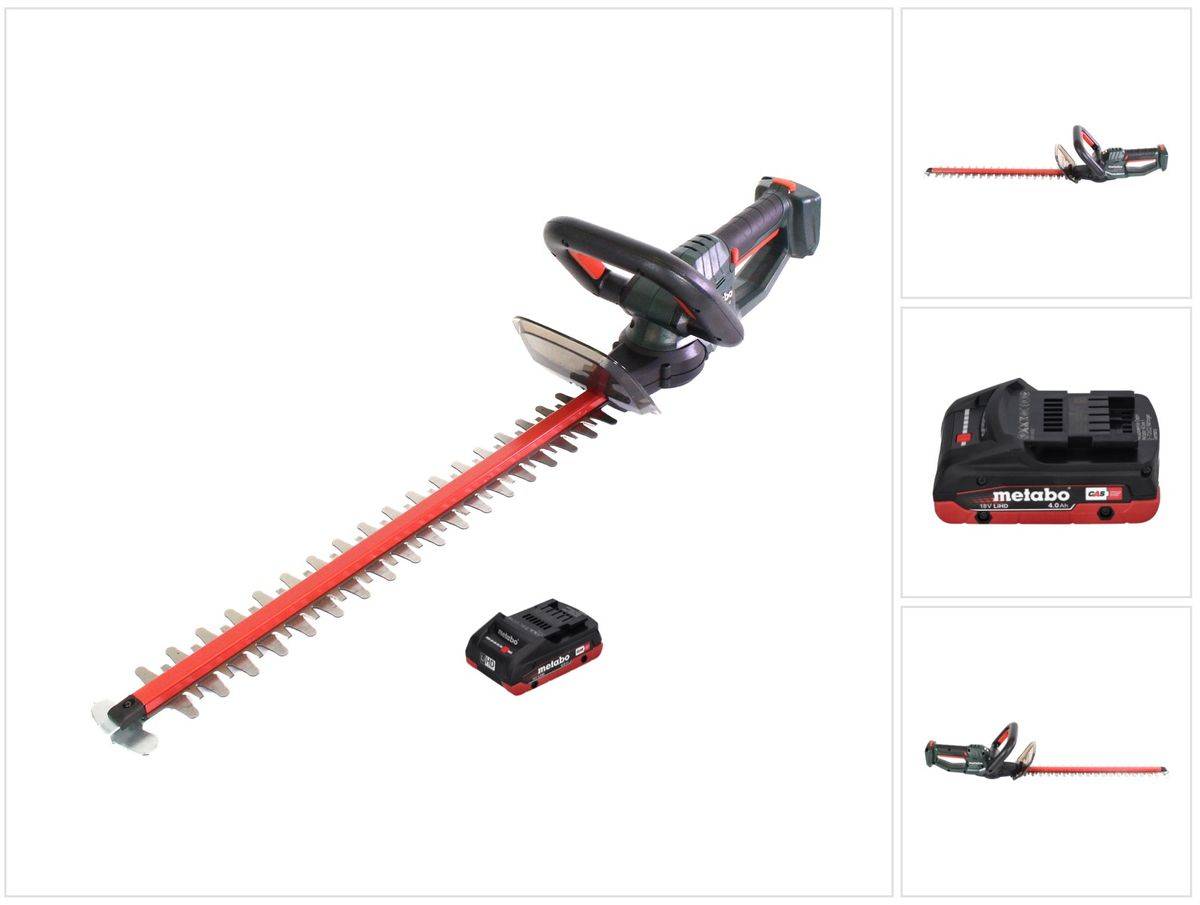 Metabo HS 18 LTX 65 Akku Heckenschere 18 V 63 cm + 1x Akku 4,0 Ah - ohne Ladegerät