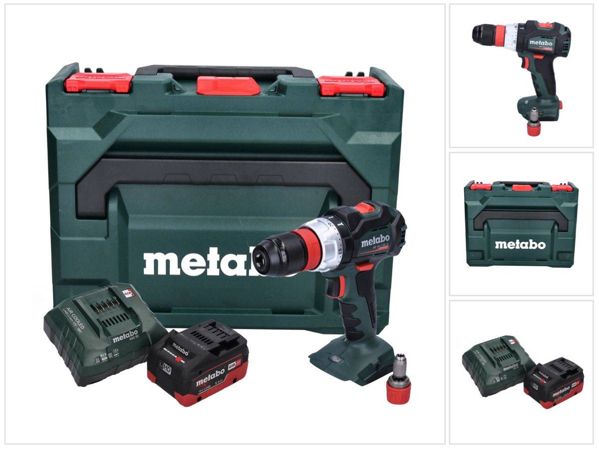 Metabo BS 18 LT BL Q Akku Bohrschrauber 18 V 75 Nm Brushless + 1x Akku 5,5 Ah + Ladegerät + metaBOX