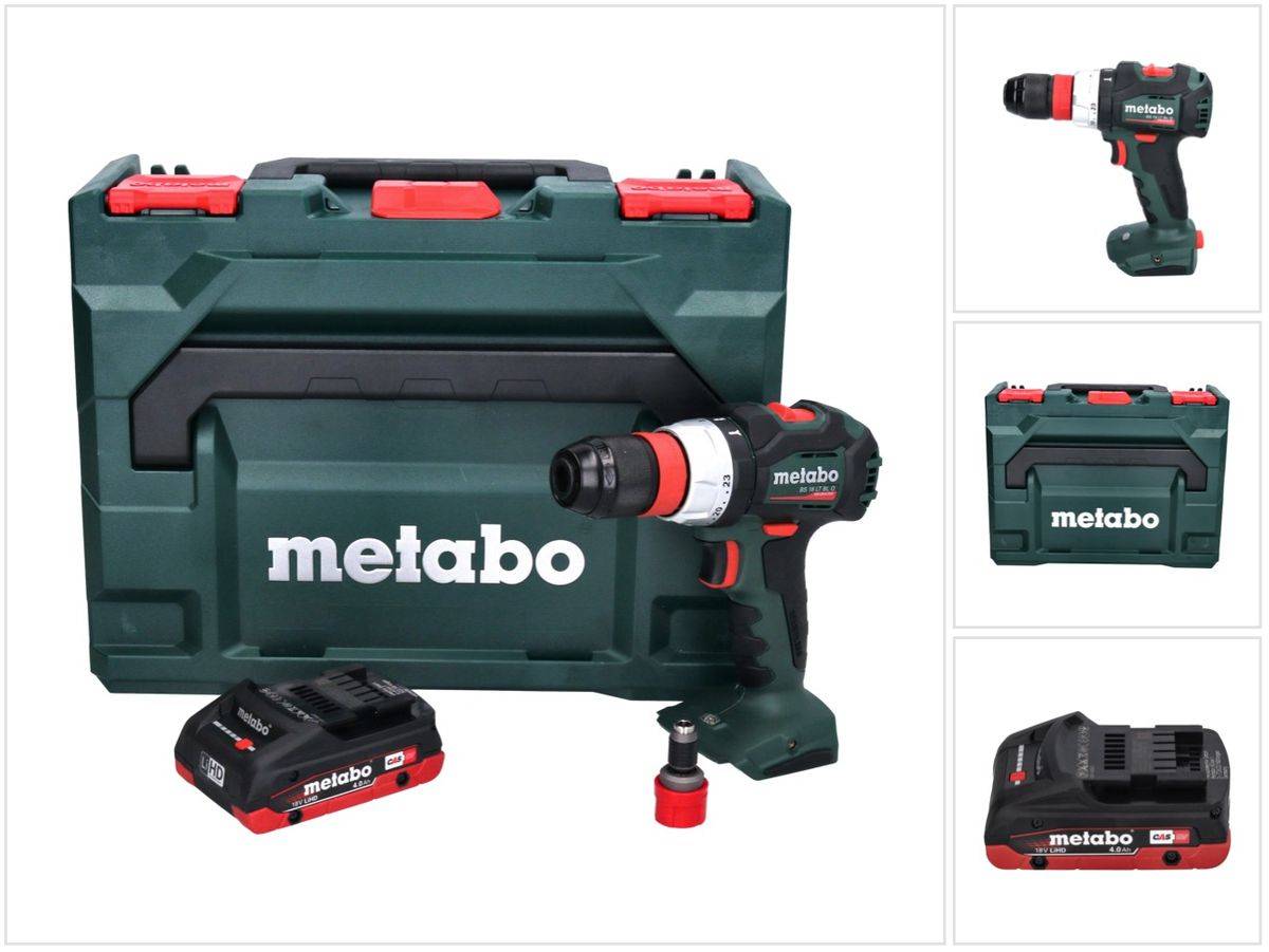 Metabo BS 18 LT BL Q Akku Bohrschrauber 18 V 75 Nm Brushless + 1x Akku 4,0 Ah + metaBOX - ohne Ladegerät