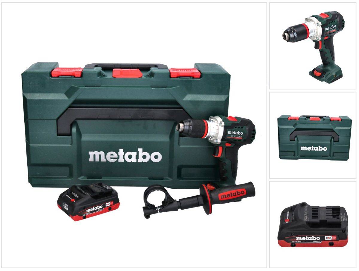 Metabo BS 18 LTX BL I Akku Bohrschrauber 18 V 130 Nm + 1x Akku 4,0 Ah + metaBOX - ohne Ladegerät