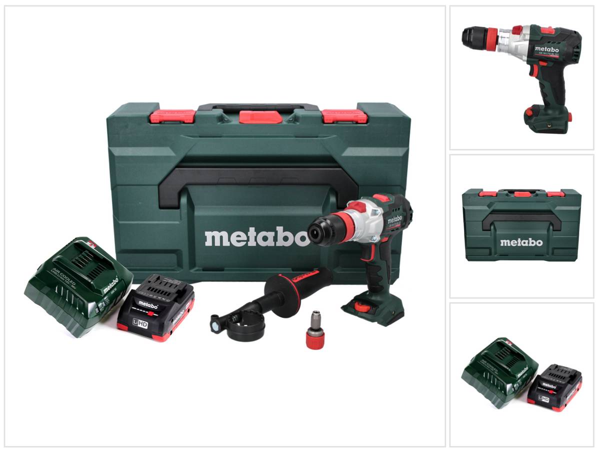 Metabo SB 18 LTX BL Q I Akku Schlagbohrschrauber 18 V 130 Nm Brushless + 1x Akku 4,0 Ah + Ladegerät + metaBOX