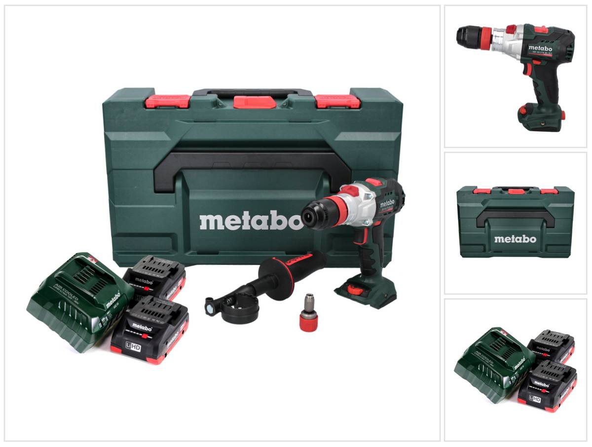 Metabo SB 18 LTX BL Q I Akku Schlagbohrschrauber 18 V 130 Nm Brushless + 2x Akku 4,0 Ah + Ladegerät + metaBOX