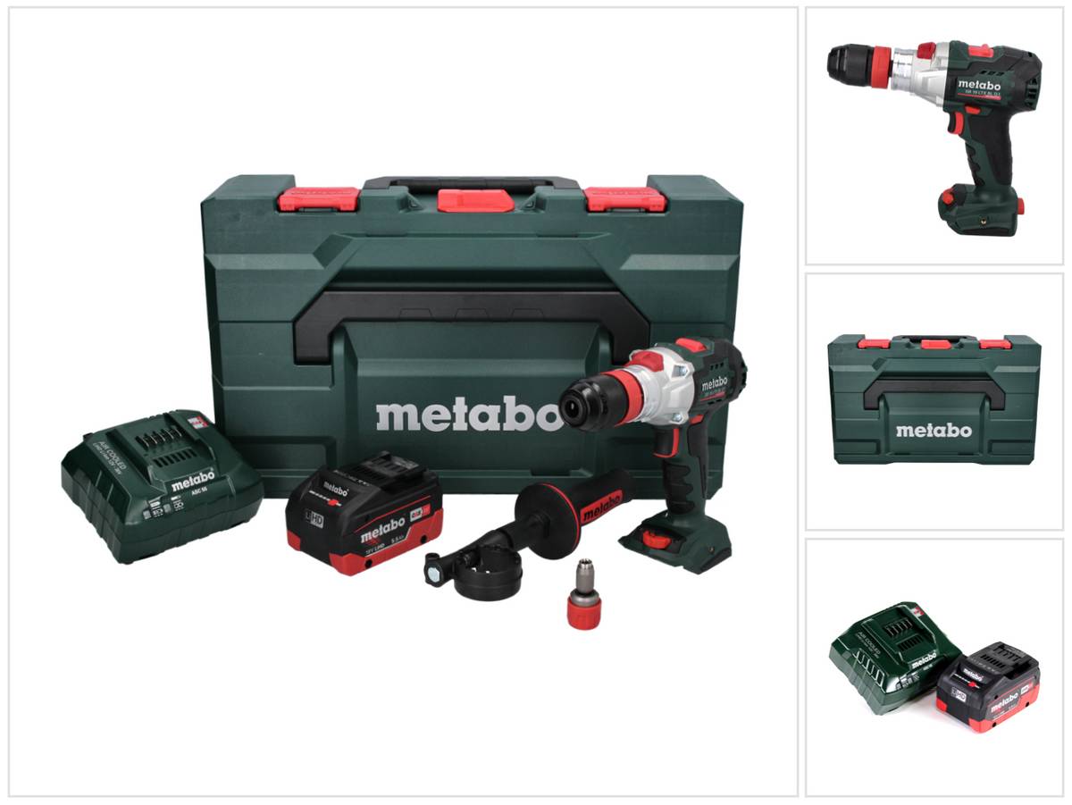 Metabo SB 18 LTX BL Q I Akku Schlagbohrschrauber 18 V 130 Nm Brushless + 1x Akku 5,5 Ah + Ladegerät + metaBOX