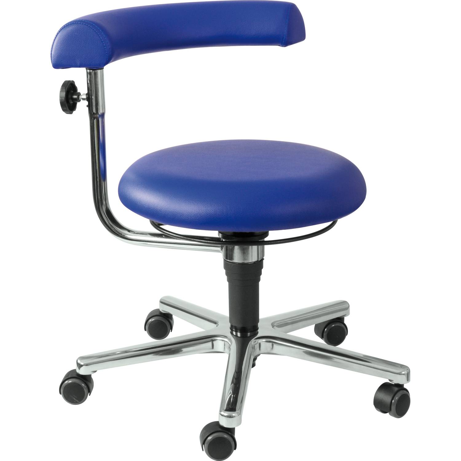 EDUPLAY 110437 Erzieher/in Stuhl, 34-41 cm, Ø 61 x 41 cm, blau