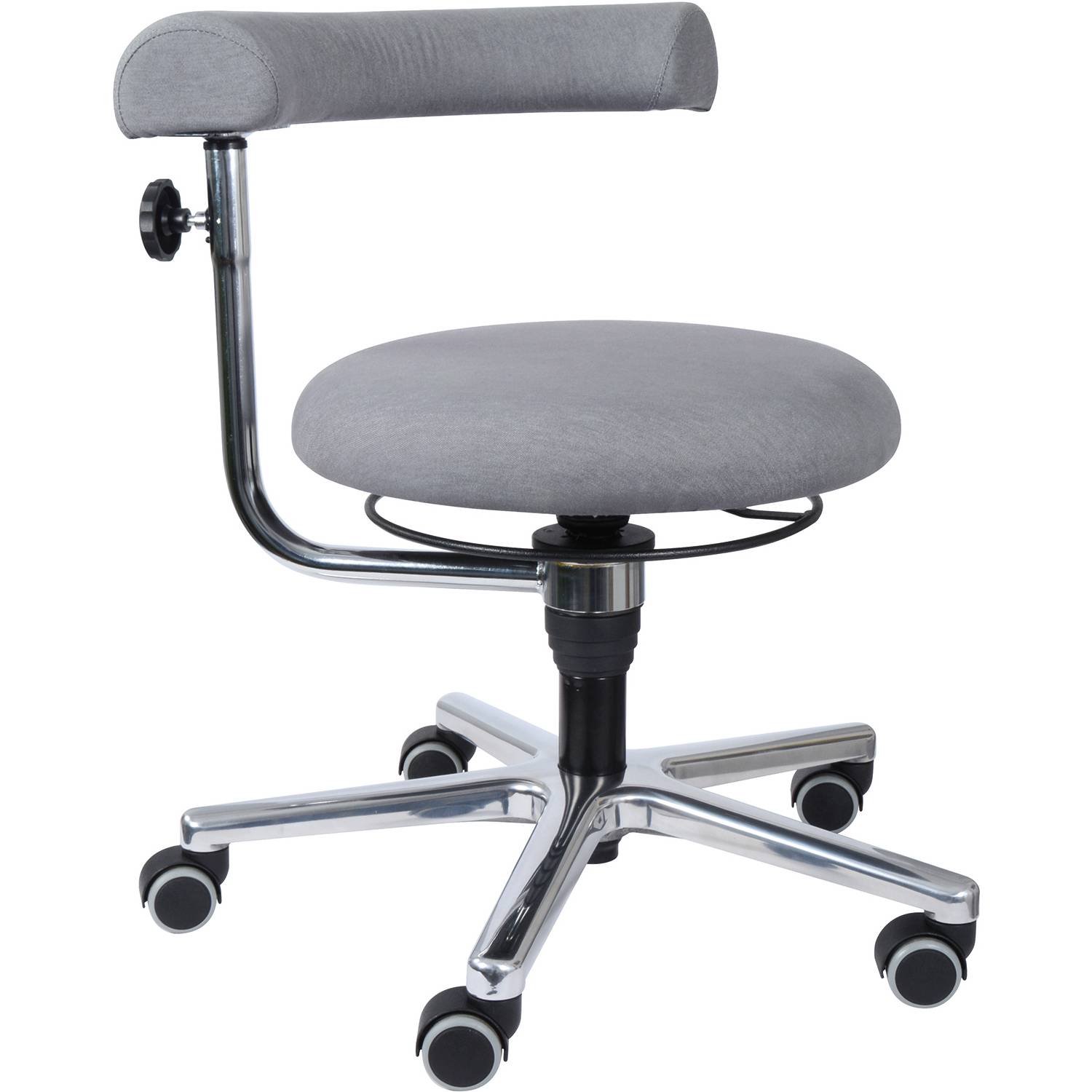 EDUPLAY 110444 Erzieher/in Stuhl, 34-41 cm, Ø 61 x 41 cm, grau