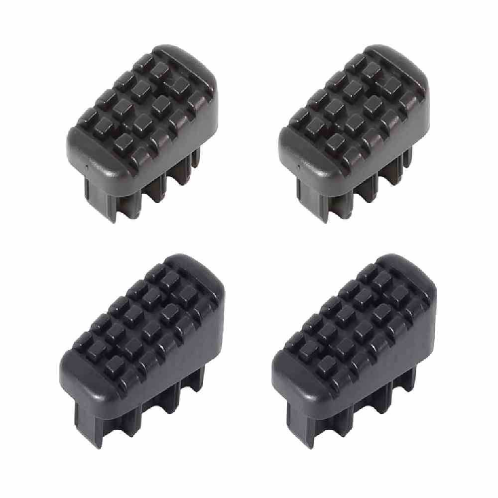 Hailo 991-5311 Fußkappen je 2x 35x20/43x20 bis Baujahr 01/2015, schwarz (4er Pack)
