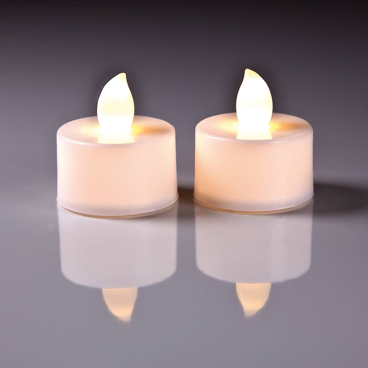 EDUPLAY 210269 Teelichter LED hellgelb, gelb, 2-teilig (1 Set)