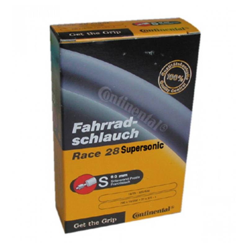 Continental 0181891 28" Schlauch "Race 28 Supersonic", 700x20/25C (20/25-622/630), SV 60 mm, schwarz