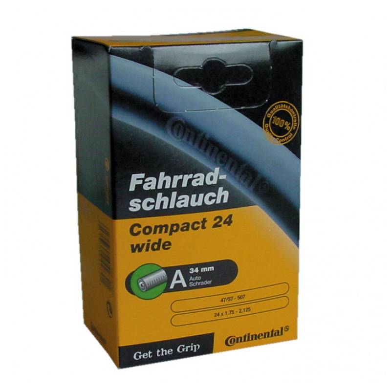 Continental 0181321 24" Schlauch "Compact 24 wide", 24x1.90/2.125" (50/60-507) AV, schwarz