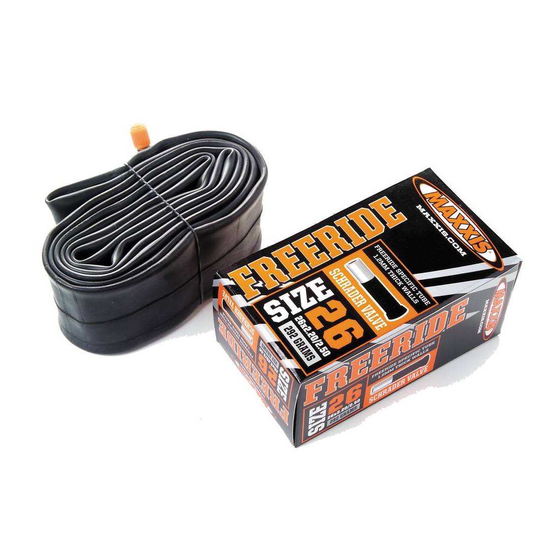 Maxxis 2350-IB67446800 26" Schlauch "Freeride/Downhill light", 26x2.20-2.50", SV, schwarz