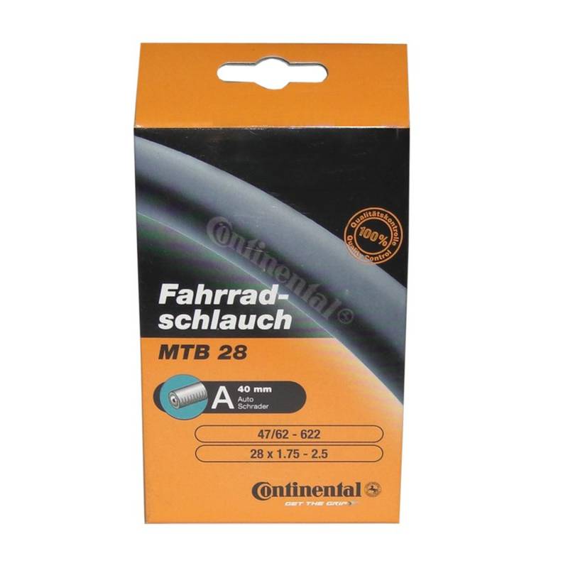 Continental 0182171 28/29" Schlauch "MTB 28/29", 28/29x1.75/2.50" (47/62-622), AV 40 mm, schwarz