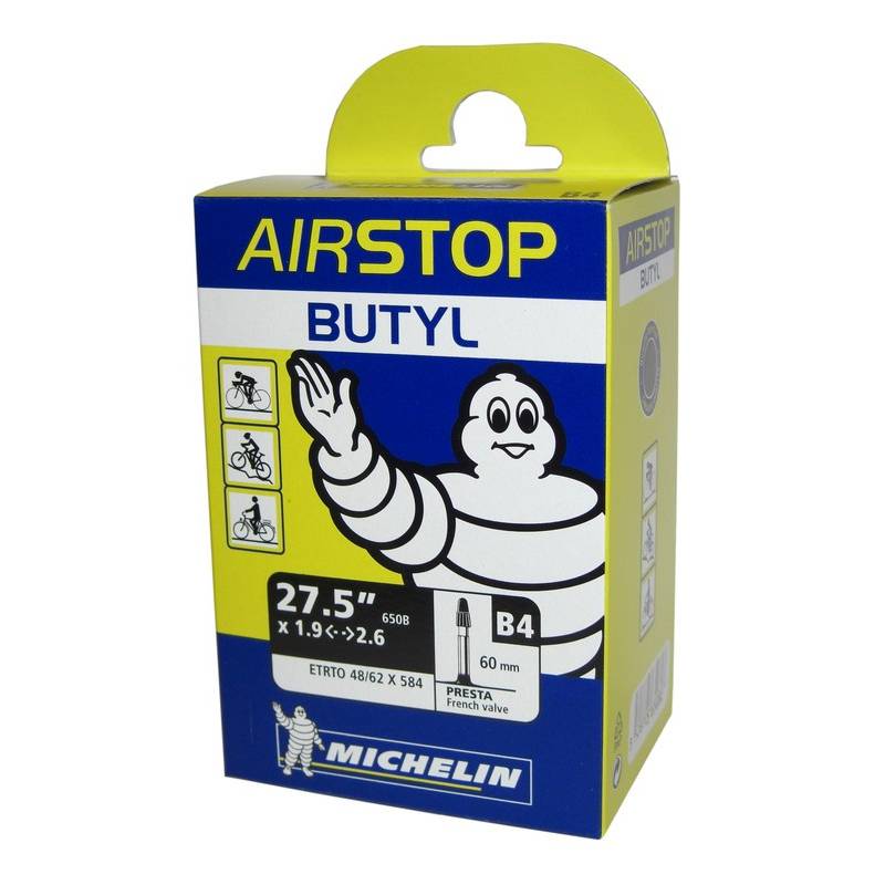 Michelin 085565 27.5" Schlauch "B4 Airstop", 48/62-584, AV 34mm, schwarz