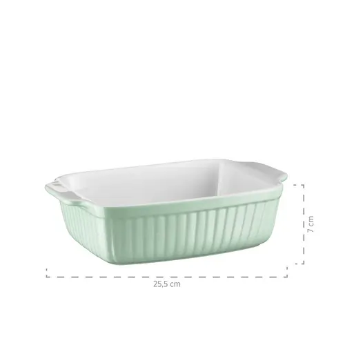 Mäser 931136 Kitchen Time Auflaufform, Keramik, rechteckig 33 x 24 x 8 cm + 25,5 x 16 x 7 cm, grün/weiß, 2-teilig (1 Set) Mäser 931136 Kitchen Time Auflaufform, Keramik, rechteckig 33 x 24 x 8 cm + 25,5 x 16 x 7 cm, grün/weiß, 2-teilig (1 Set)