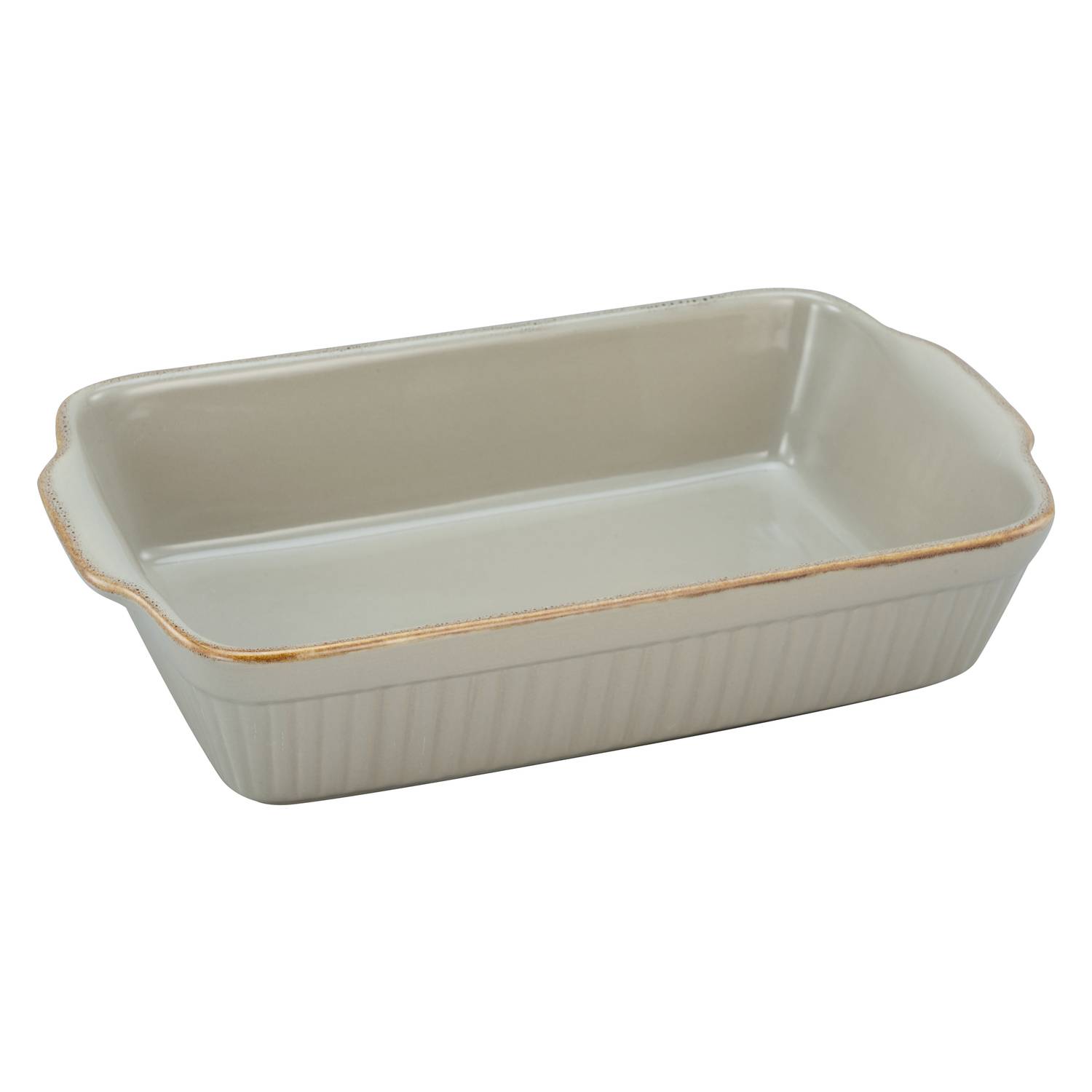 CreaTable 23530 Classic Vintage Auflaufform 34 x 20 x 5,5 cm, 1 teilig, taupe
