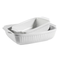 Mäser 931982 Kitchen Time Auflaufform, rechteckig, weiß, 2-teilig (1 Set) Mäser 931982 Kitchen Time Auflaufform, rechteckig, weiß, 2-teilig (1 Set)