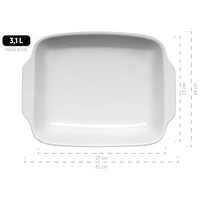 Mäser 931982 Kitchen Time Auflaufform, rechteckig, weiß, 2-teilig (1 Set) Mäser 931982 Kitchen Time Auflaufform, rechteckig, weiß, 2-teilig (1 Set)