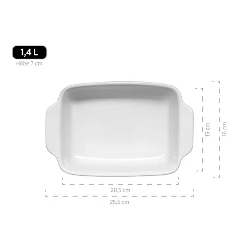 Mäser 931982 Kitchen Time Auflaufform, rechteckig, weiß, 2-teilig (1 Set) Mäser 931982 Kitchen Time Auflaufform, rechteckig, weiß, 2-teilig (1 Set)