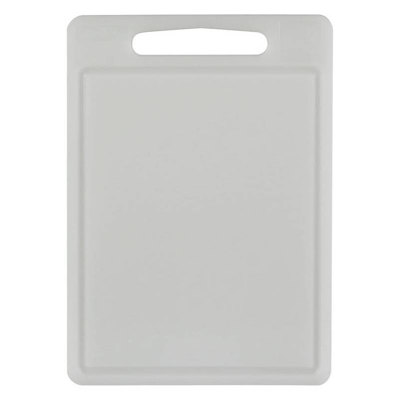my basics 342 mb Schneidbrett aus Kunststoff, mit Saftrille, 35 x 25 cm, weiß