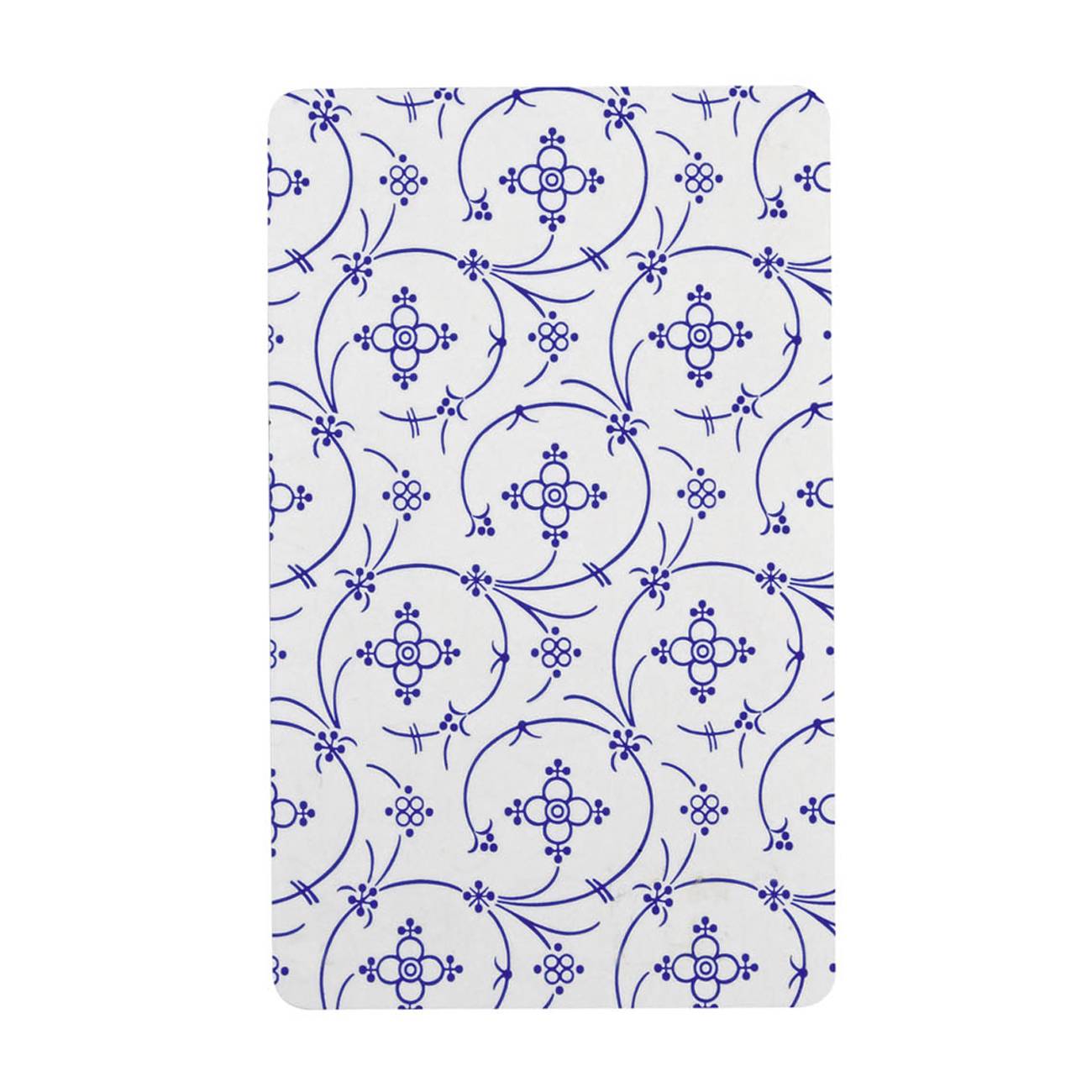 RICOLOR 12076 Frühstücksbrettchen Indisch Blau HPL, 23,5x14,5cm, blau/weiß