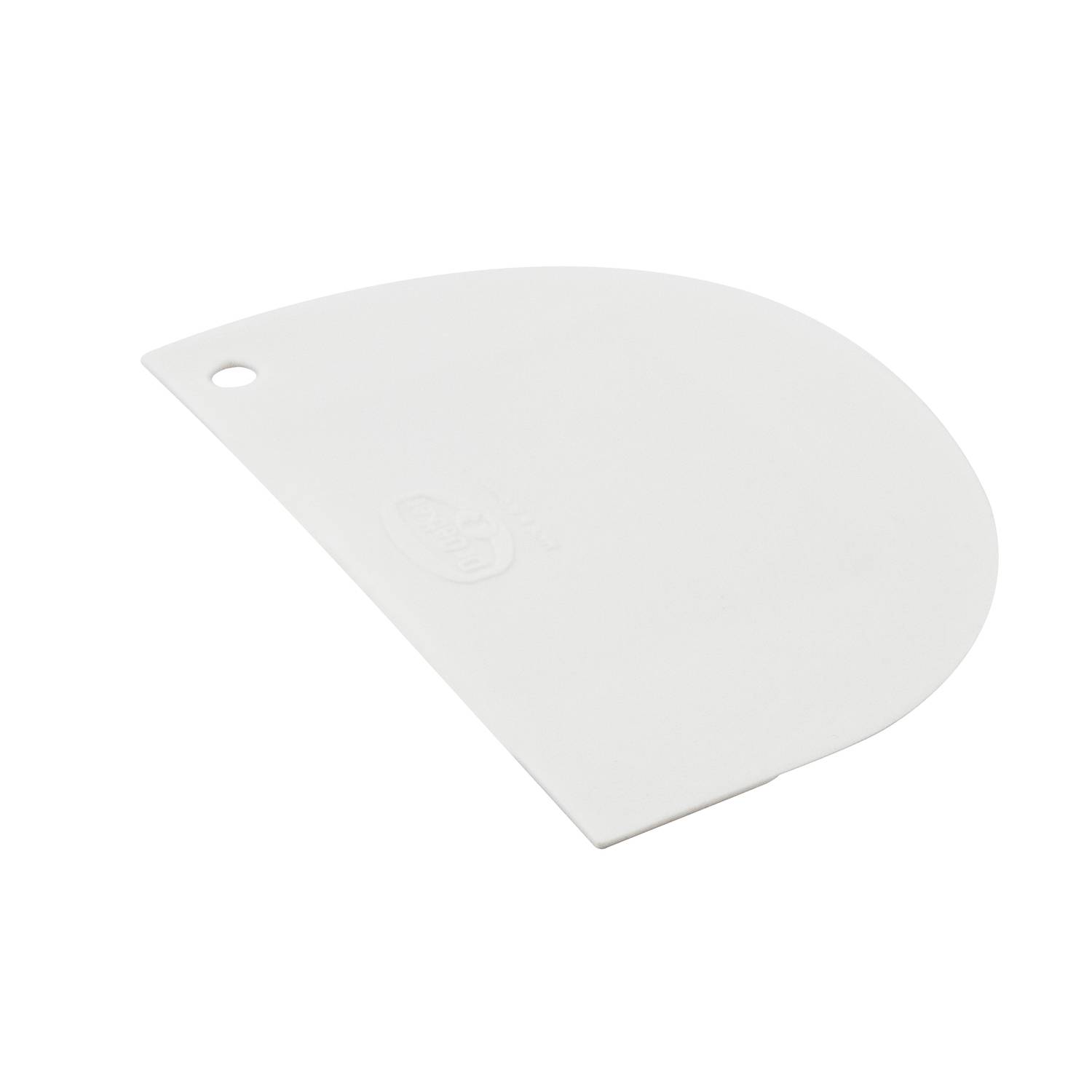 Dr. Oetker 1635 Teigschaber Classic, aus flexiblem Kunststoff, 12 x 7,5 cm, weiß