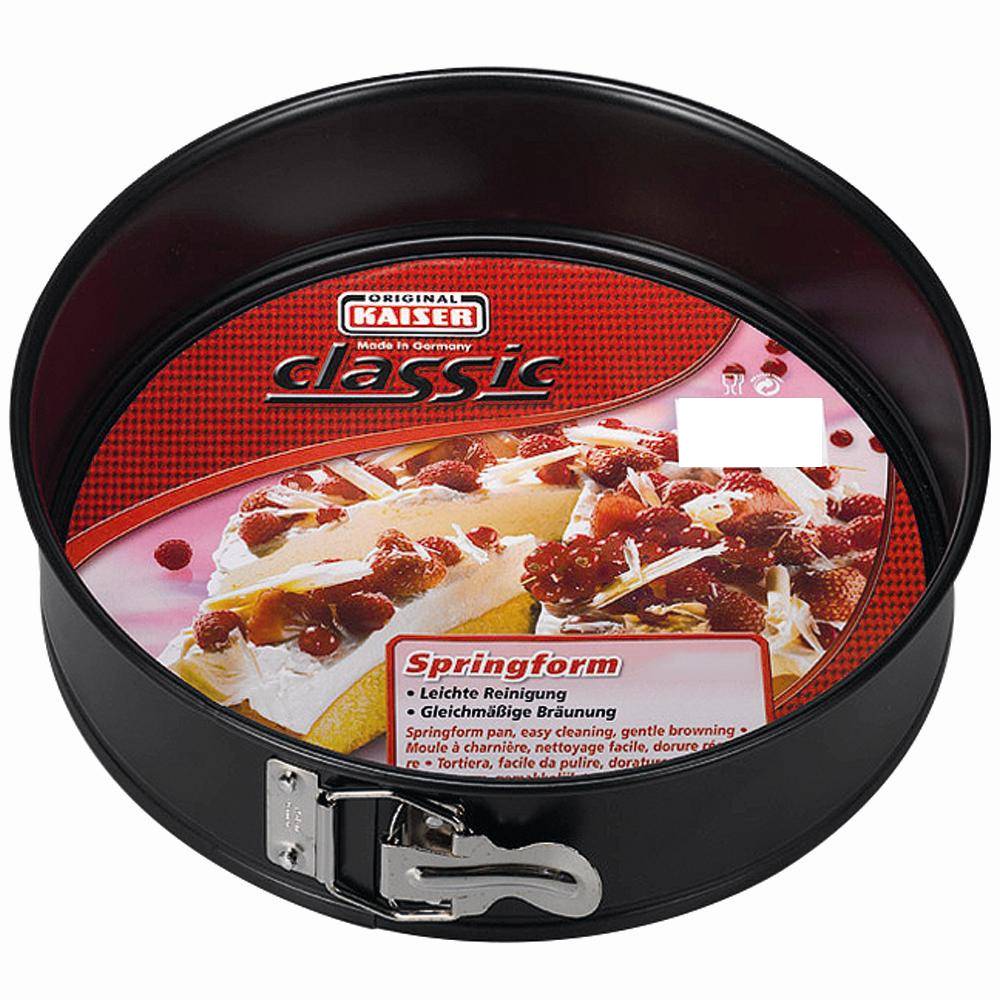 Kaiser 230-0621029 Springform 28cm, 1 Boden CLASSIC, schwarz (1 Stück)