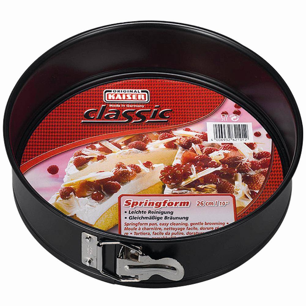 Kaiser 230-0621012 Springform 26cm, 1 Boden CLASSIC, schwarz (1 Stück)